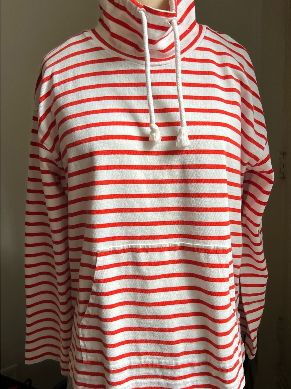 J. Crew Striped 100% cotton Knit Top size MED